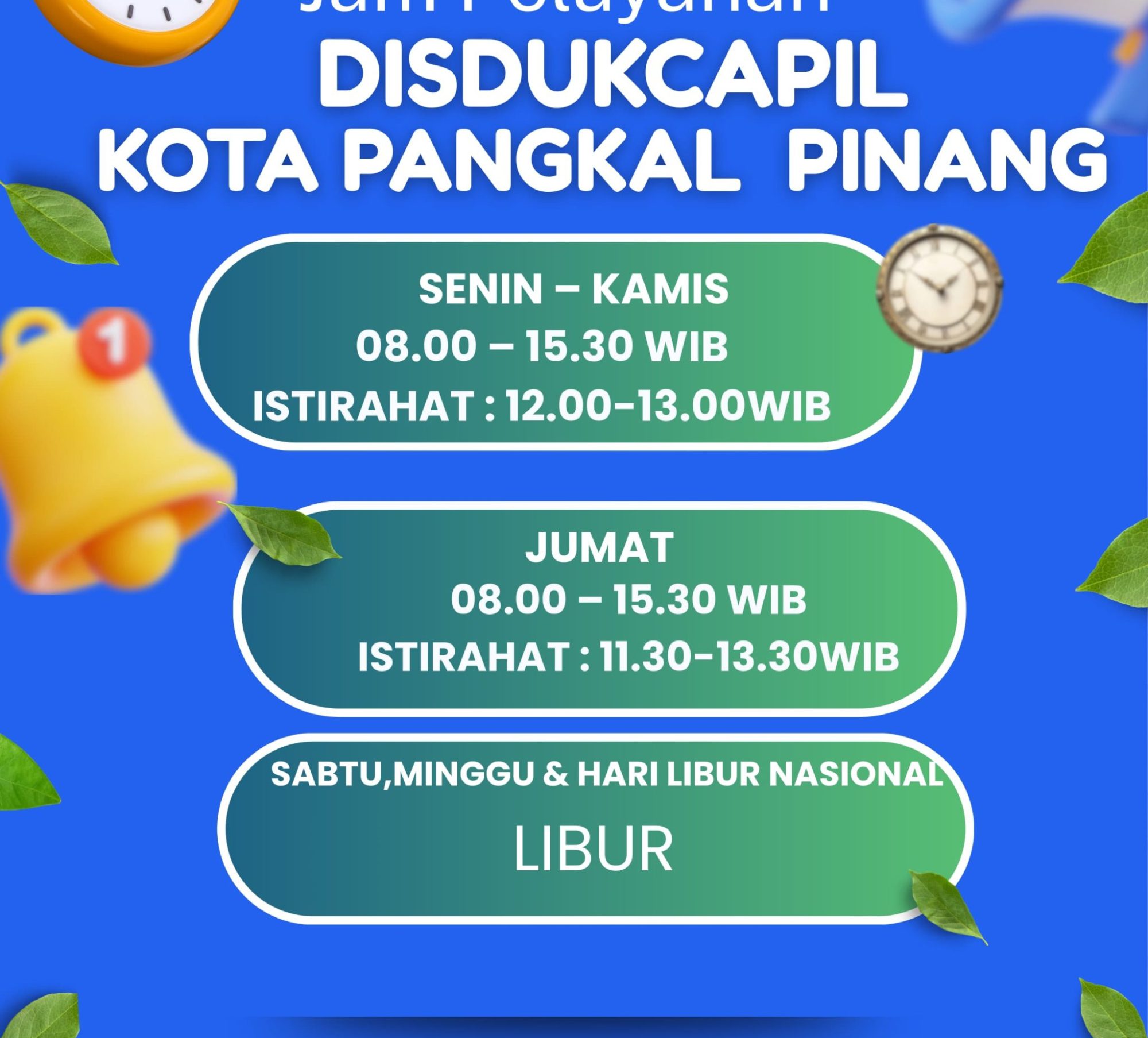 Infomasi terkait pelayanan disdukcapil